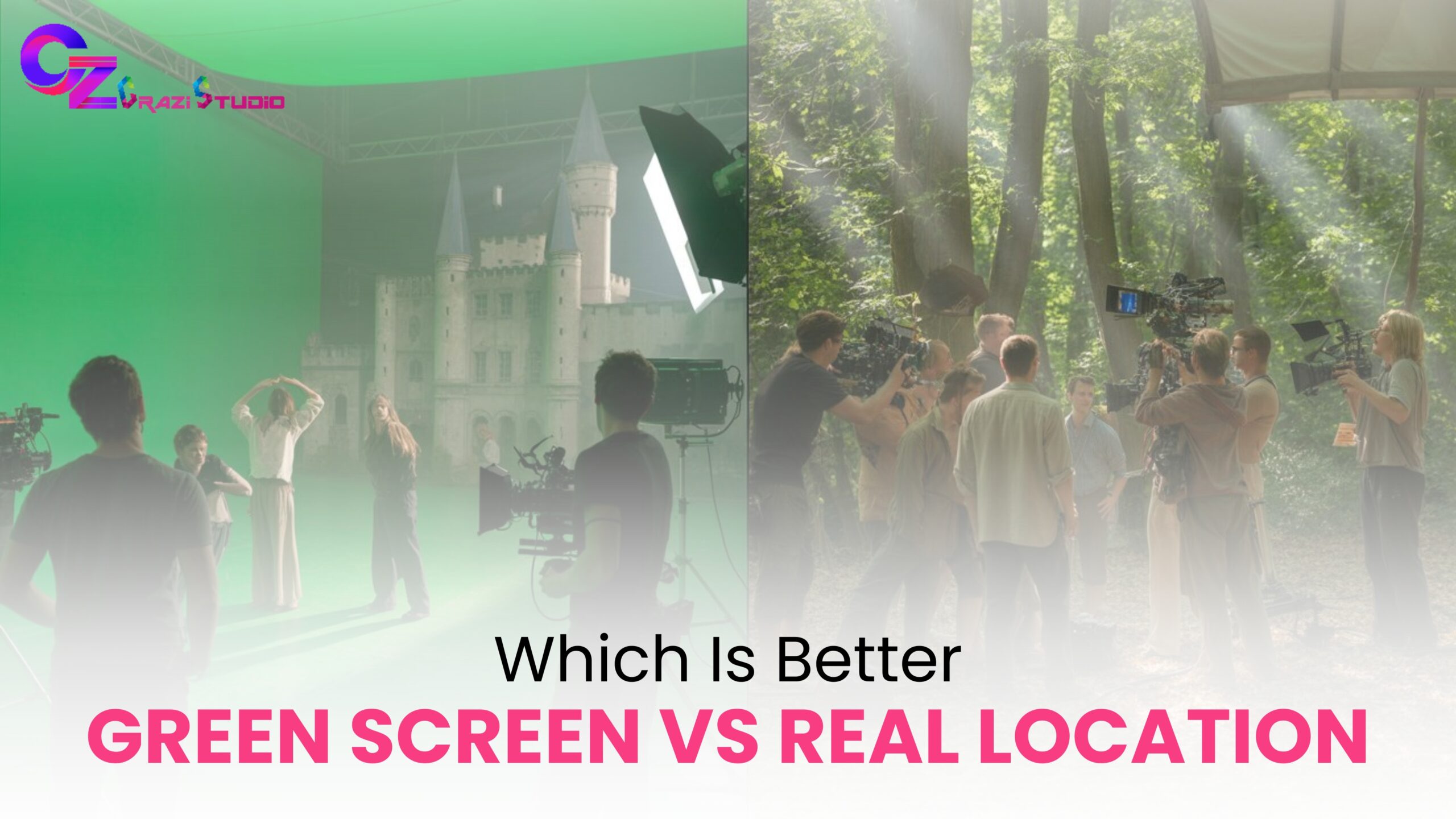 green screen vs real location