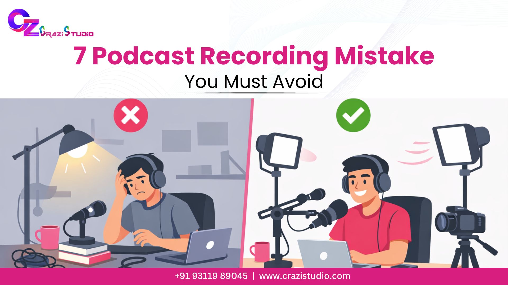 podcast recording mistakes